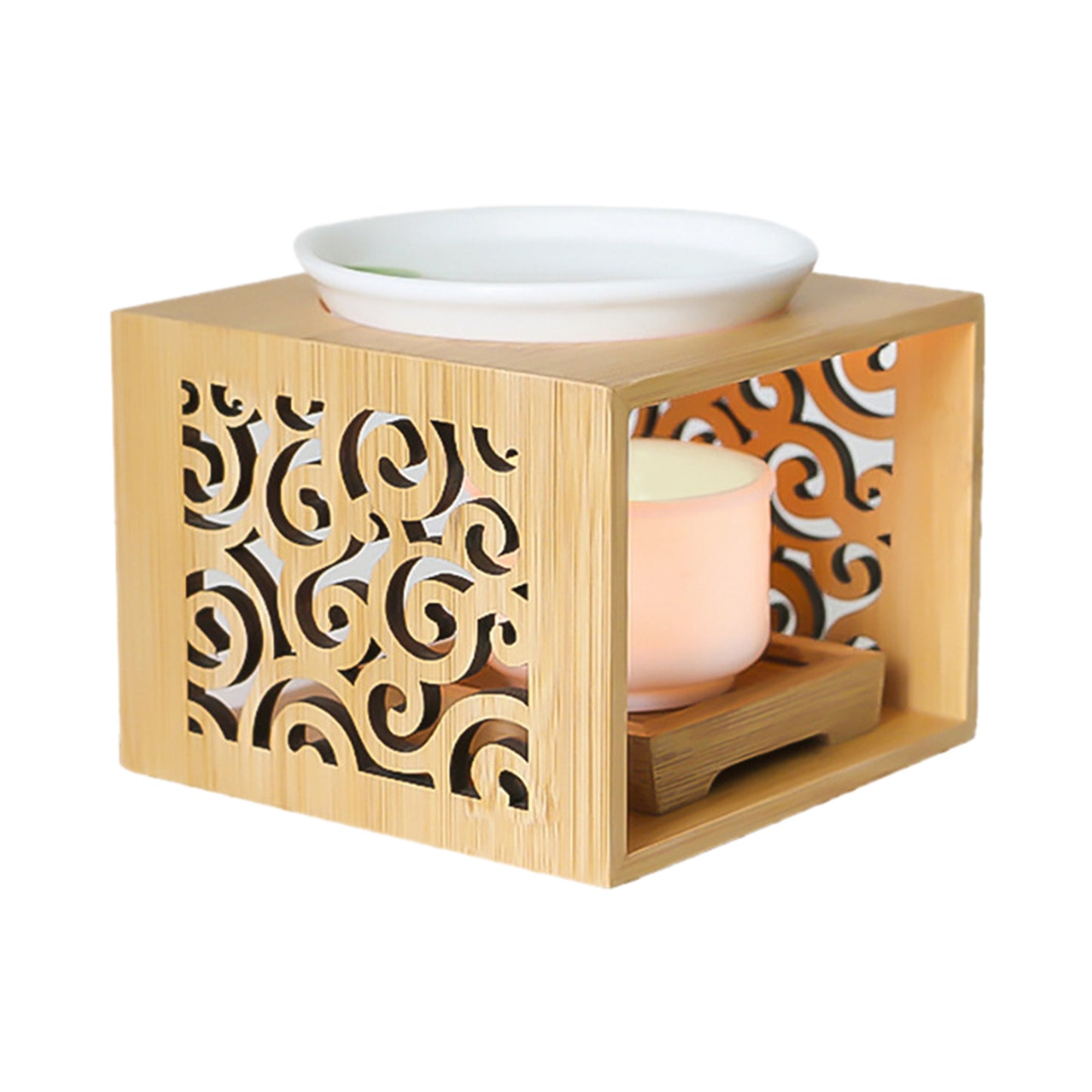 Bamboo Wood Melting Wax/Essential Oil Diffuser