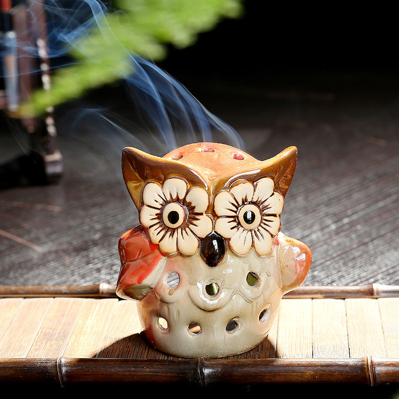 Hollowed Out Owl Aromatherapy Candle