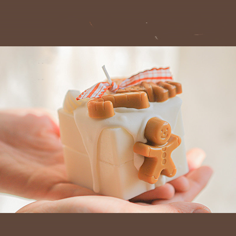 Homemade Gingerbread Man Christmas Candles - Various Scents