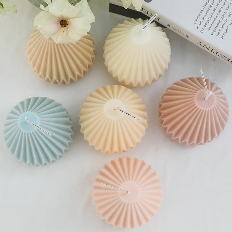Geometric Lined Pear Shaped Aromatherapy Candles