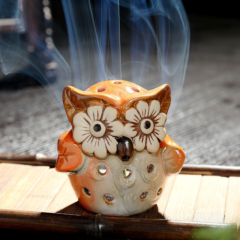 Hollowed Out Owl Aromatherapy Candle