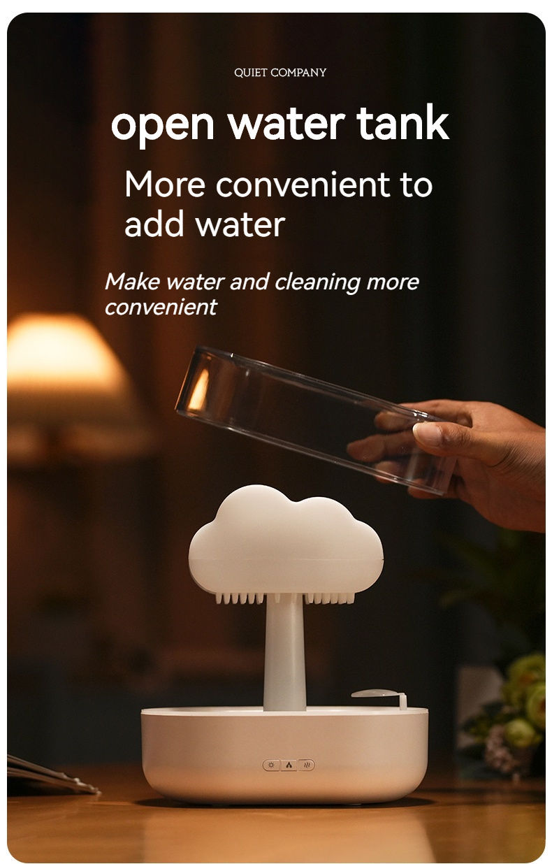 Rain Cloud Humidifier/Diffuser With Essential Oils - 200ML