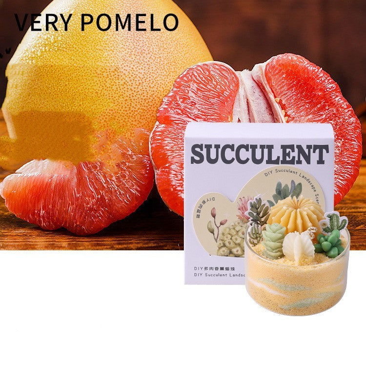 Aromatherapy Candle Succulent Plant Cactus