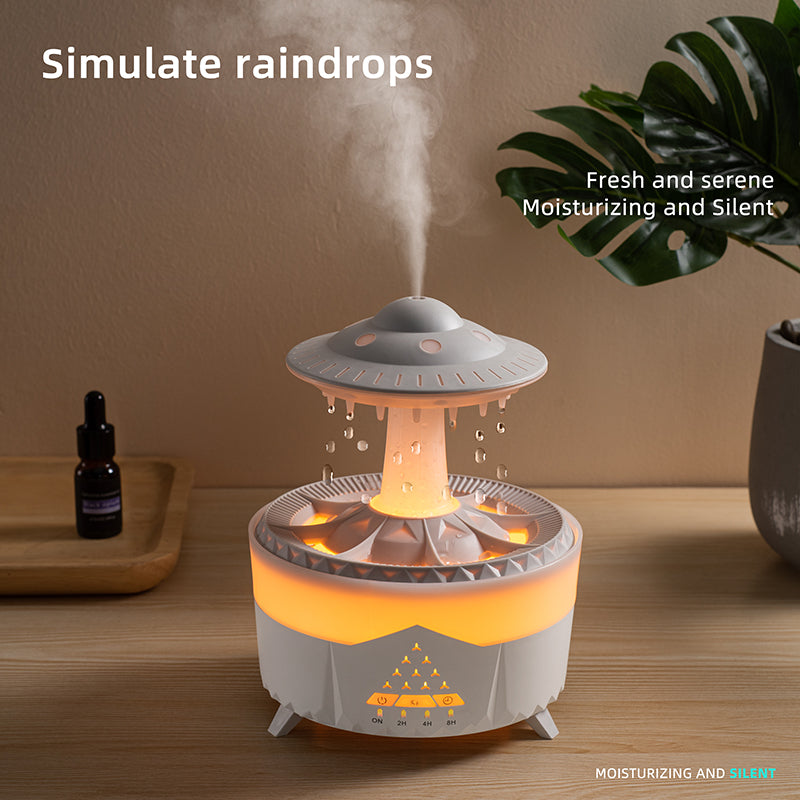 UFO Waterdrop Flame Aroma Diffuser