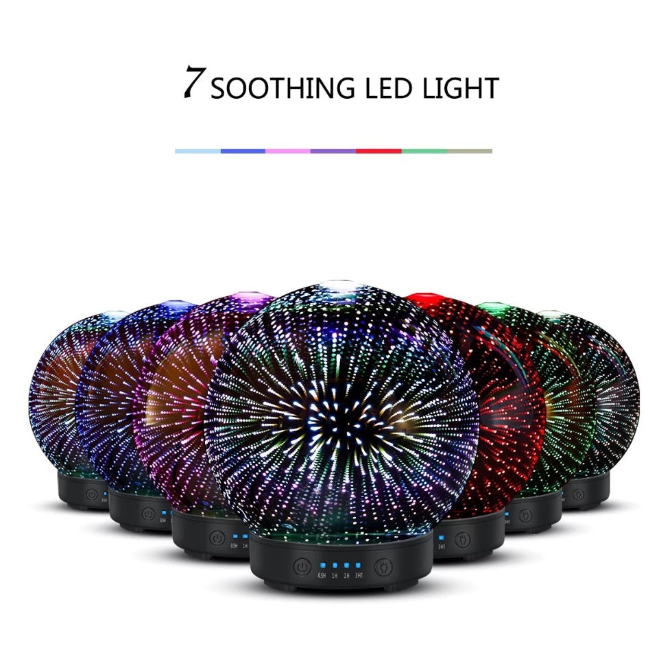 7 LED Color Lighting Modes 3D Aromatherapy Essential Diffuser