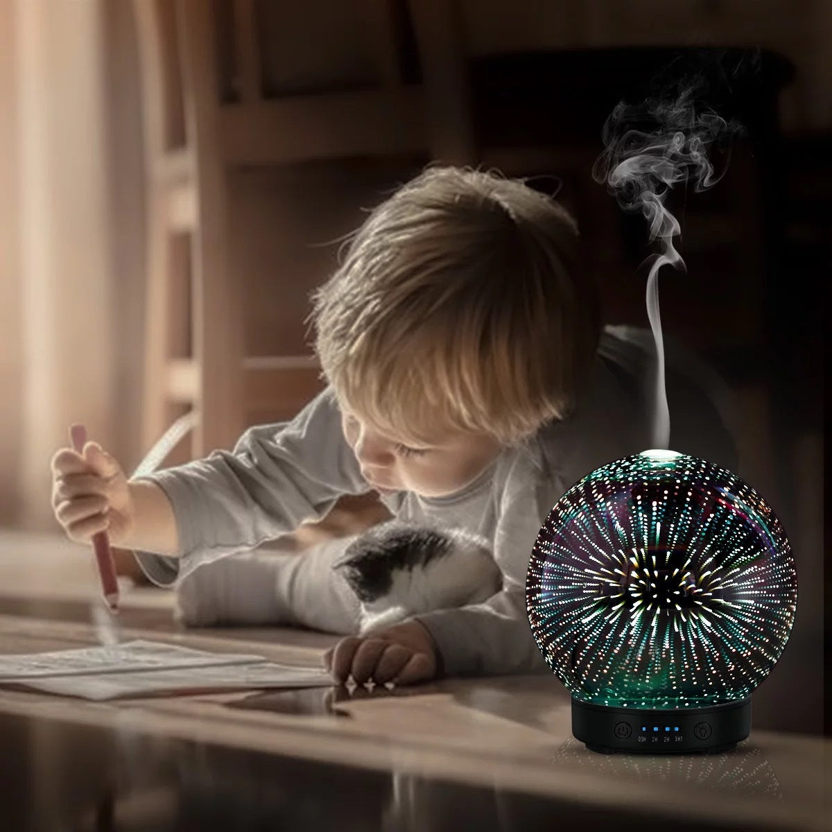 7 LED Color Lighting Modes 3D Aromatherapy Essential Diffuser