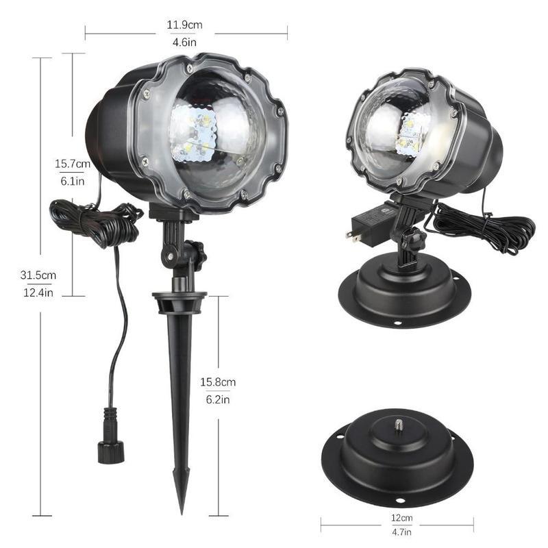 LED Christmas Light Projector Snow