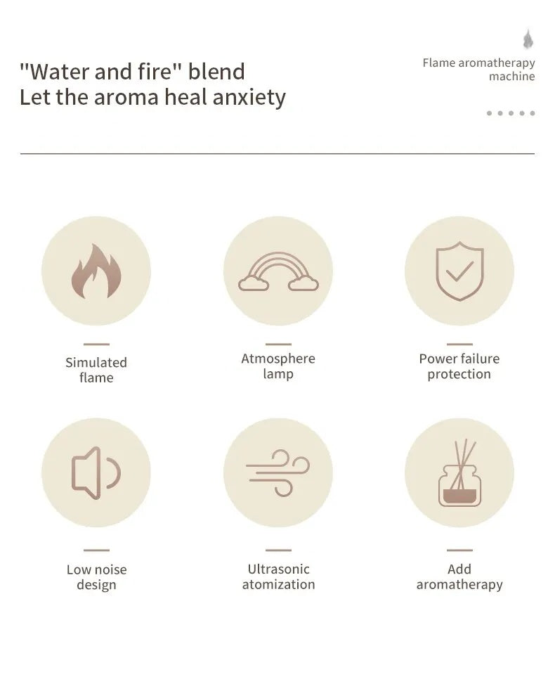 Flame Effect Essential Oil Diffuser