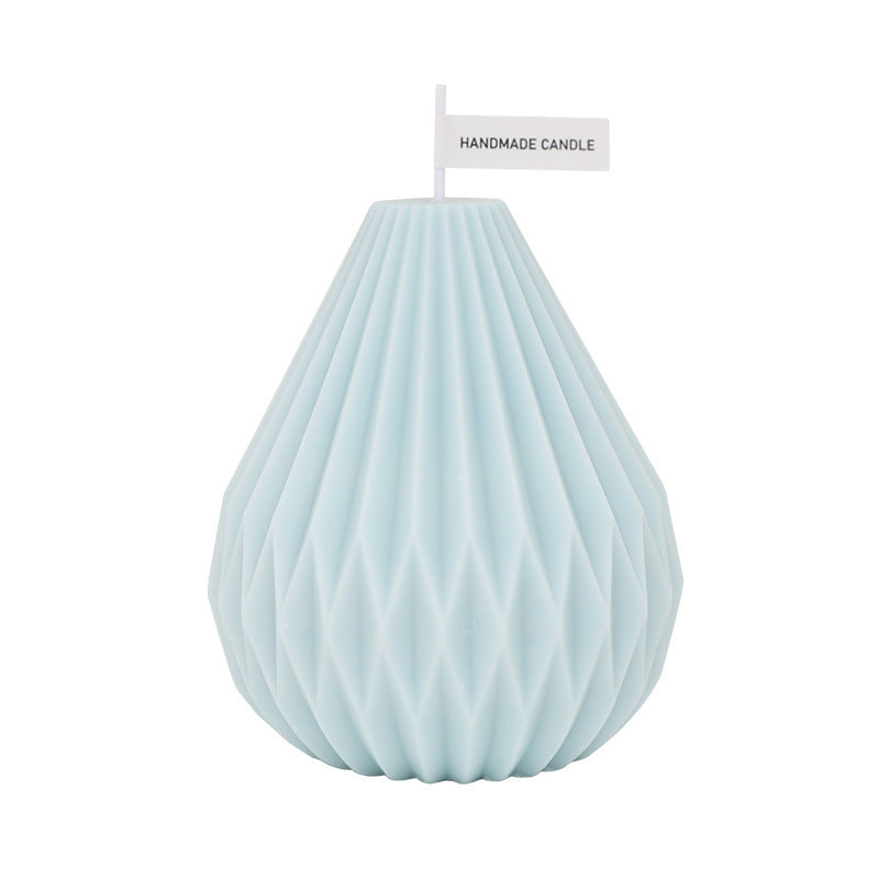 Geometric Lined Pear Shaped Aromatherapy Candles