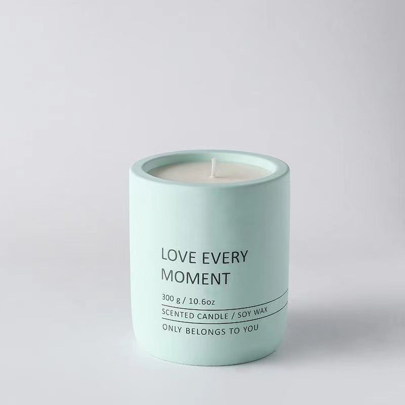 Ceramic Cup Essential Oil Aromatherapy Candles - Various Colors