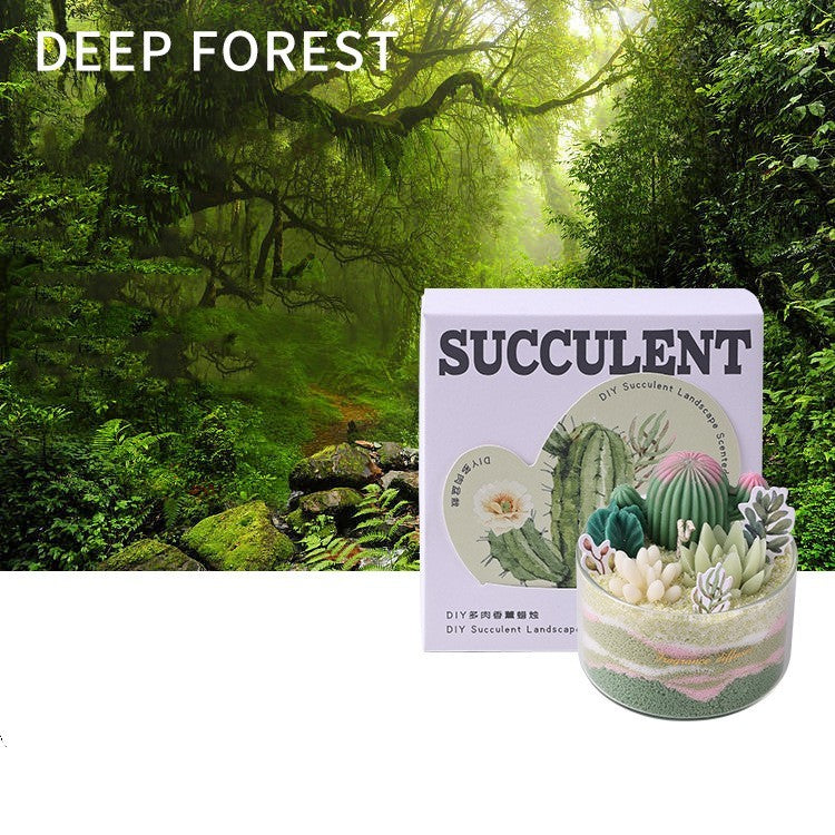 Aromatherapy Candle Succulent Plant Cactus