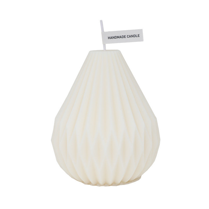 Geometric Lined Pear Shaped Aromatherapy Candles