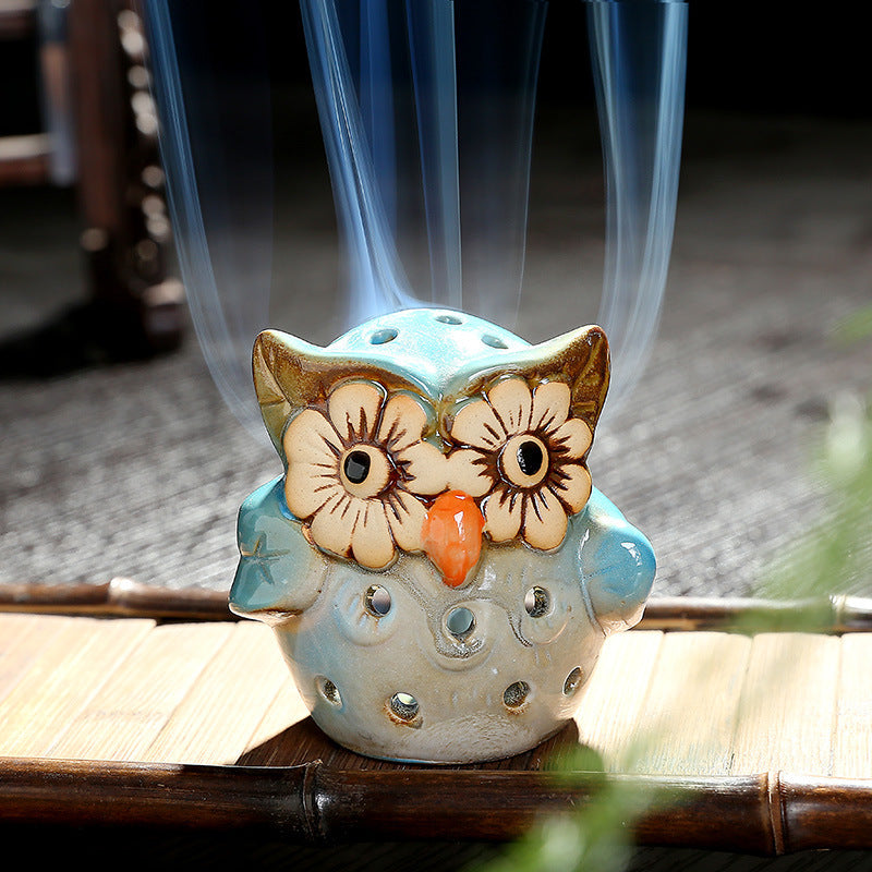 Hollowed Out Owl Aromatherapy Candle