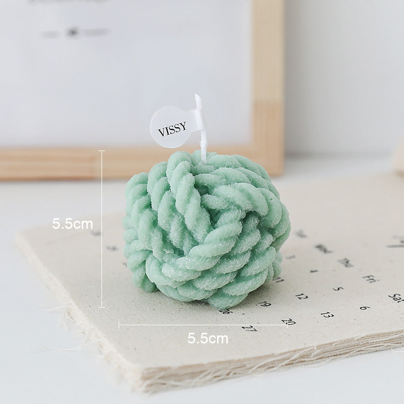 Aromatherapy Small Ball of Wool Shaped Candles