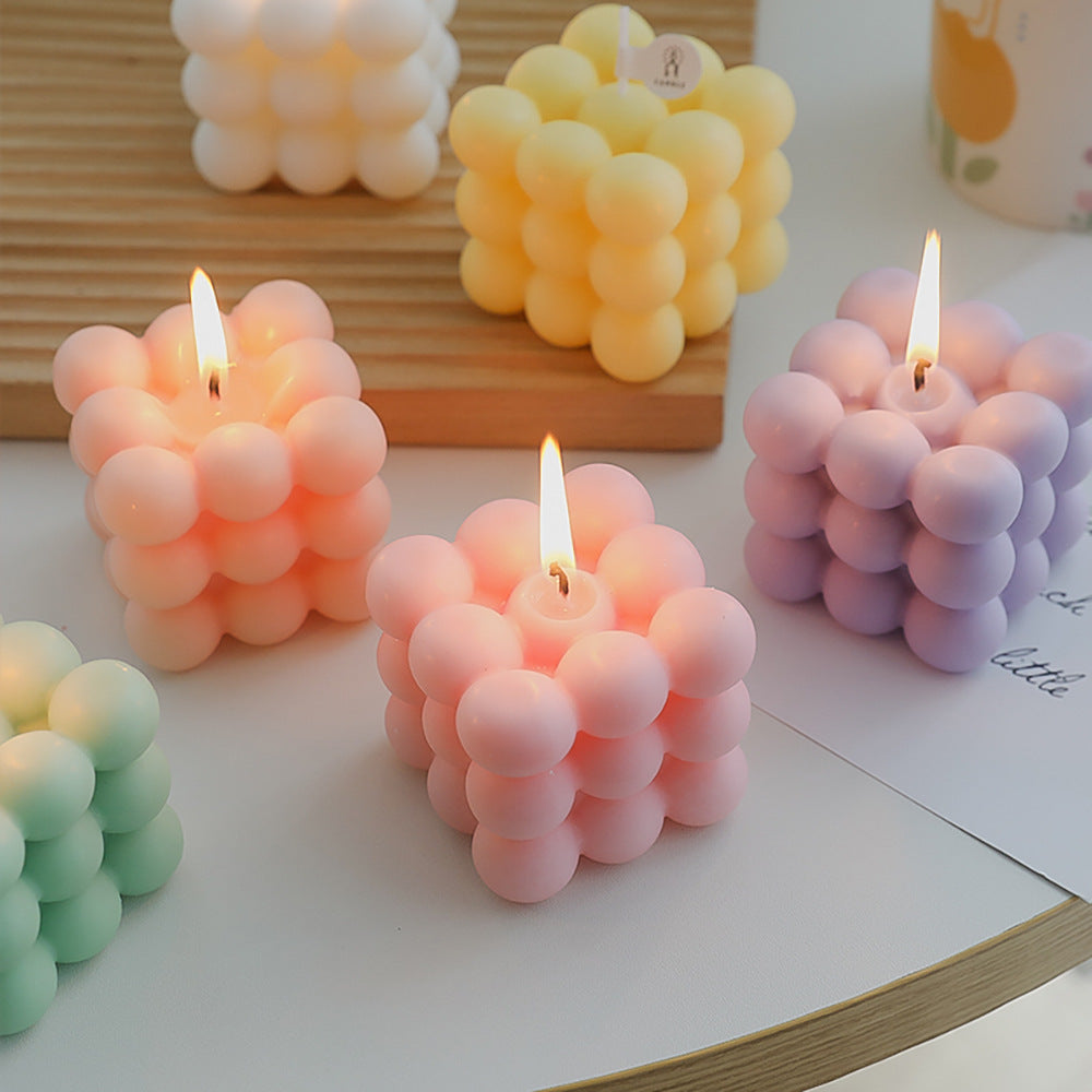 Rubik's Cube Geometric Aromatherapy Candle