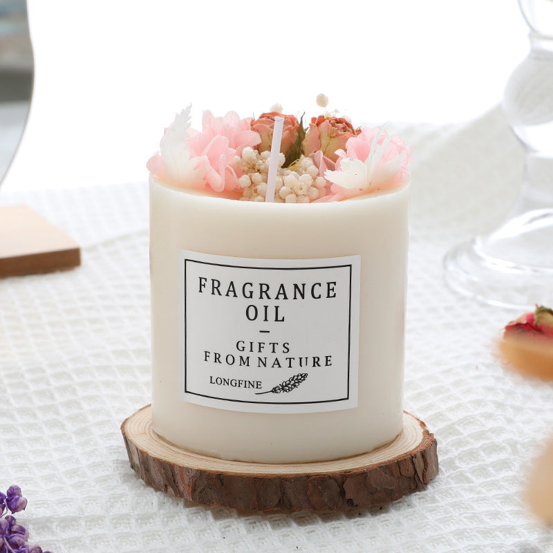 Dried Flower Romantic Candles - Various Scents
