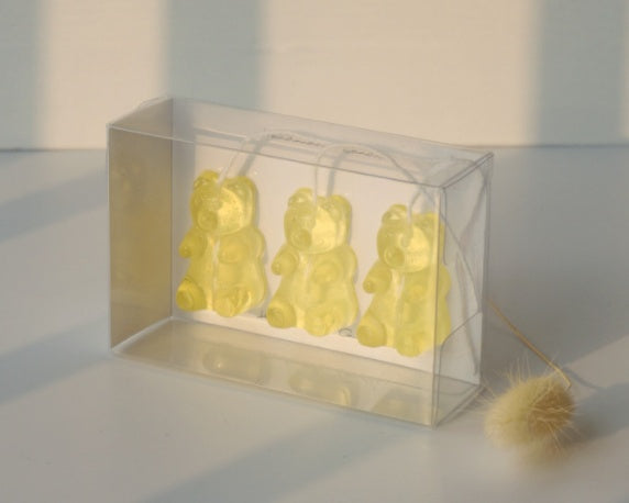 Gummy Bear Shape Handmade Aromatherapy Candle - Juicy Peach Scented