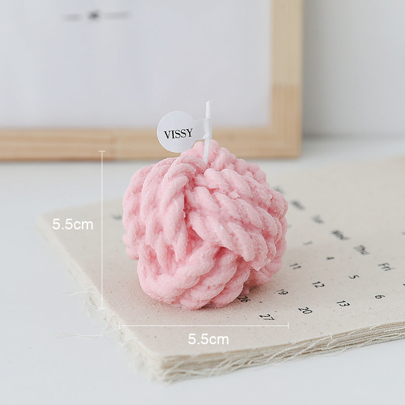 Aromatherapy Small Ball of Wool Shaped Candles