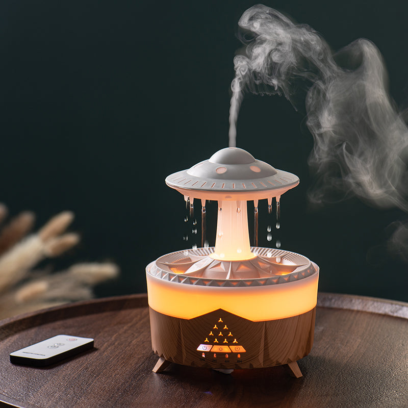 UFO Waterdrop Flame Aroma Diffuser