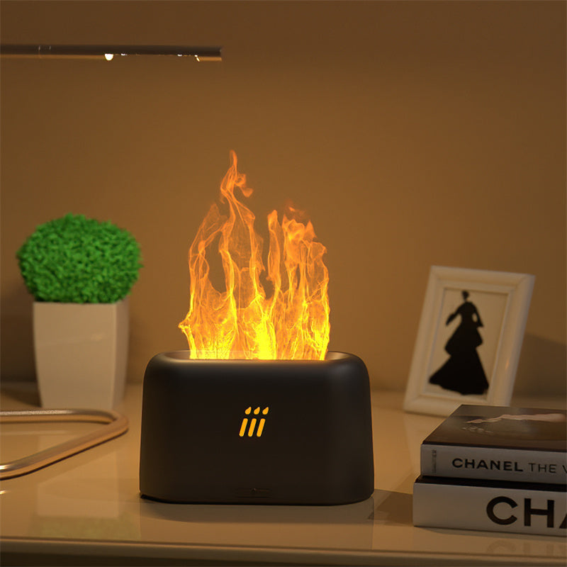 LED Flame Ultrasonic Diffuser for Essential Oils