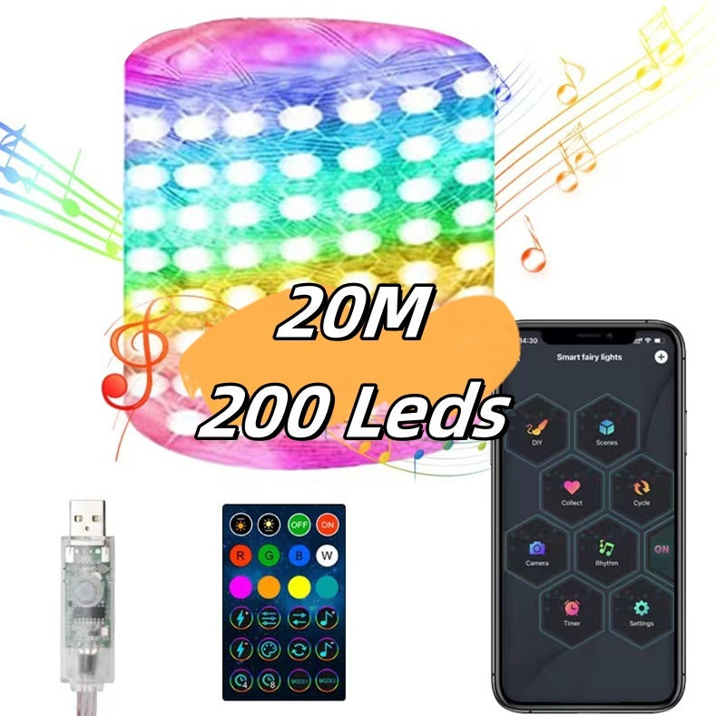 Christmas String Ambient Decor Lights - Remote Control