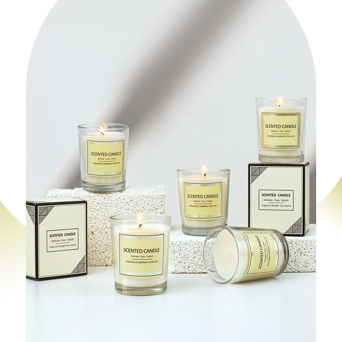 Small Glass Aromatherapy Candle