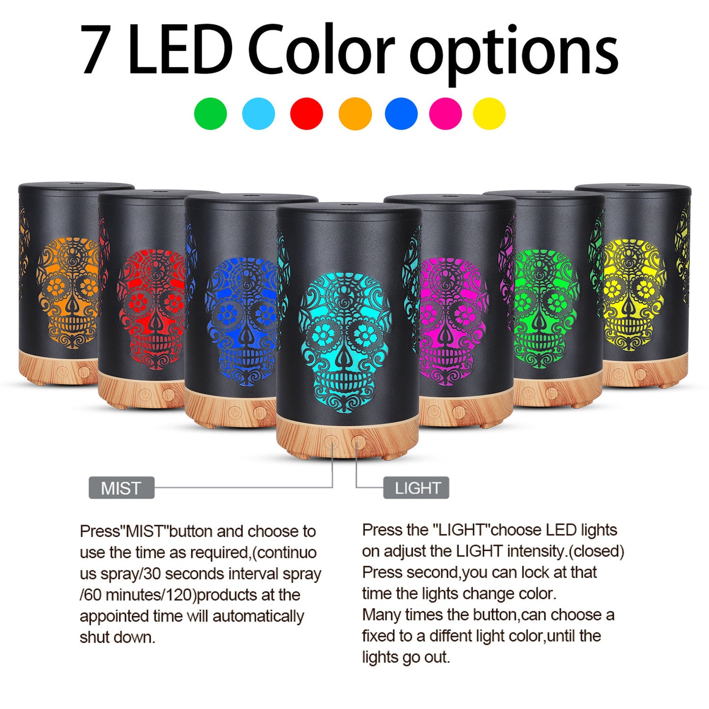 Skull Head Wrought Iron Aroma Diffuser