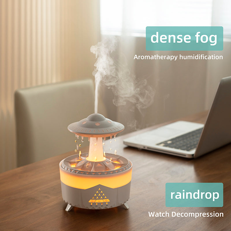 UFO Waterdrop Flame Aroma Diffuser