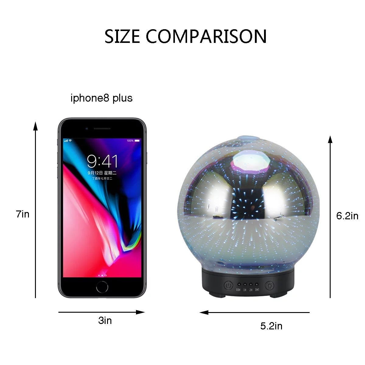 7 LED Color Lighting Modes 3D Aromatherapy Essential Diffuser
