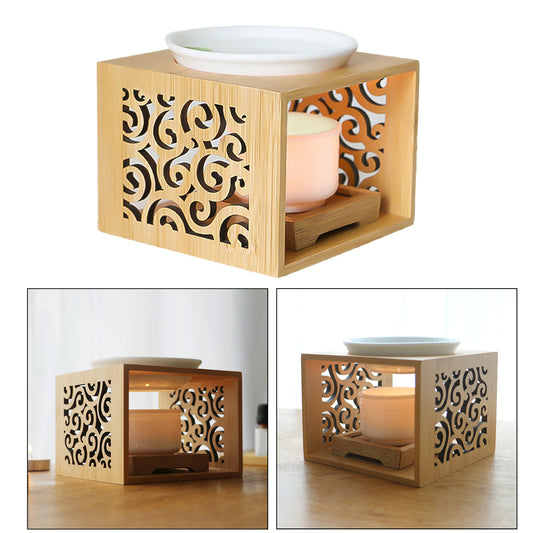 Bamboo Wood Melting Wax/Essential Oil Diffuser