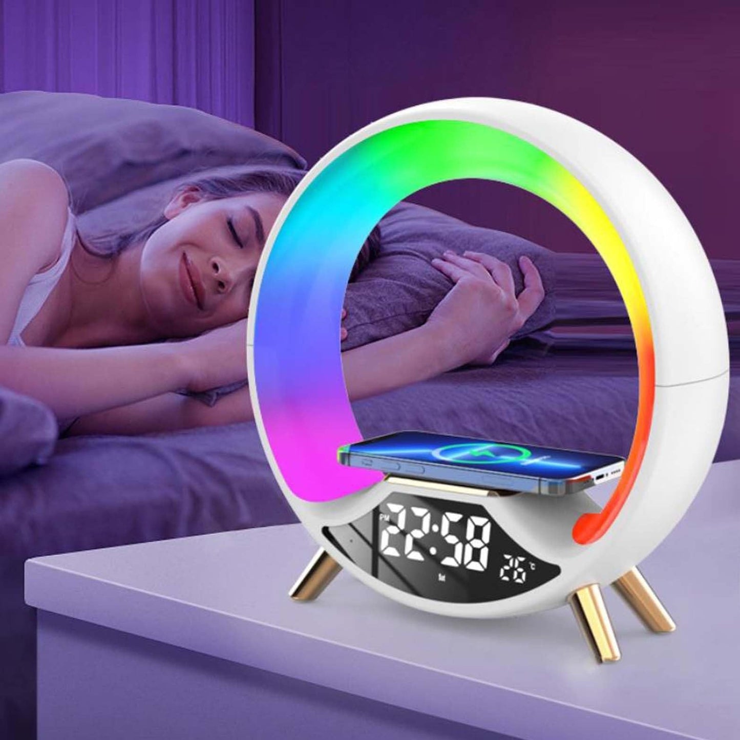 Three In One Wireless Charging Multifunctional Bluetooth Speaker