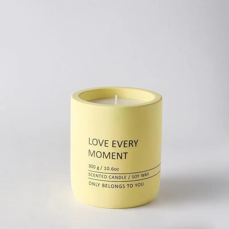 Ceramic Cup Essential Oil Aromatherapy Candles - Various Colors