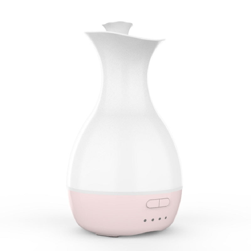 Ultrasonic Air Humidifier Flower Arrangement Essential Oil Diffuser With Colorful Night Light 200ML