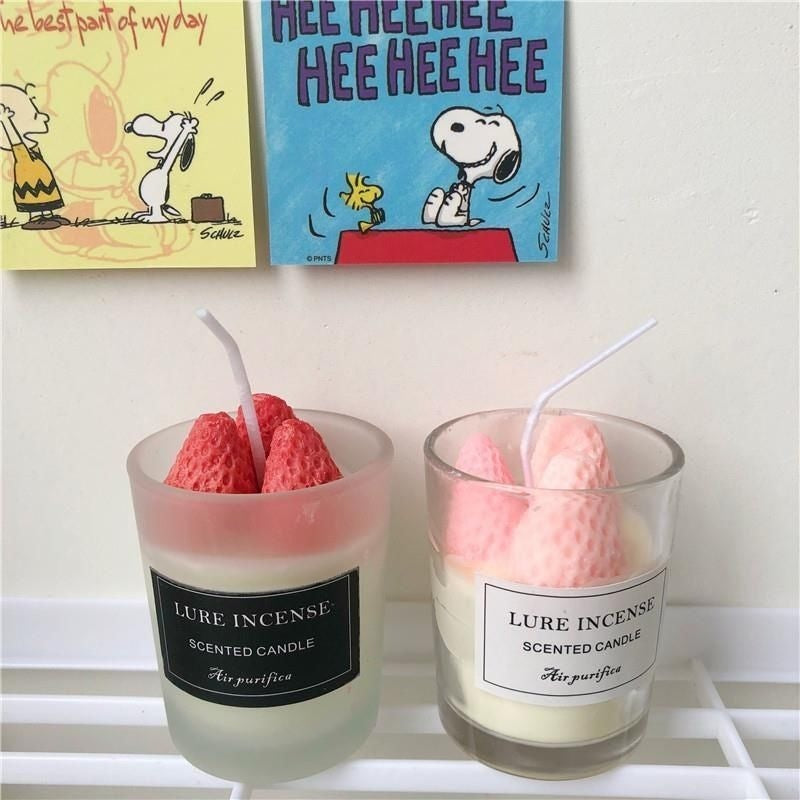 Strawberry Incense Scented Candles