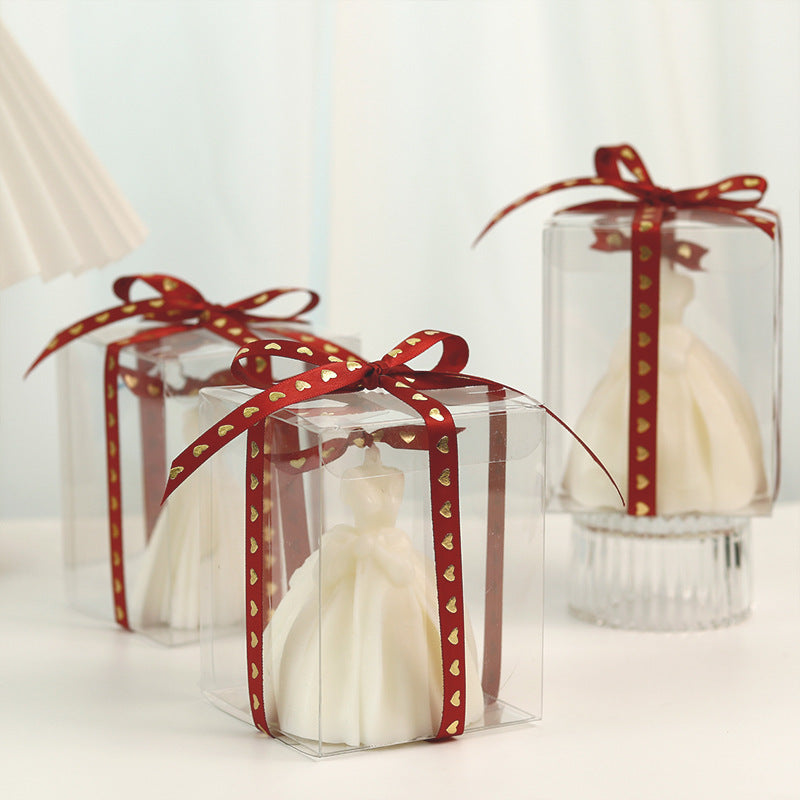 Handmade Wedding Dress Candles