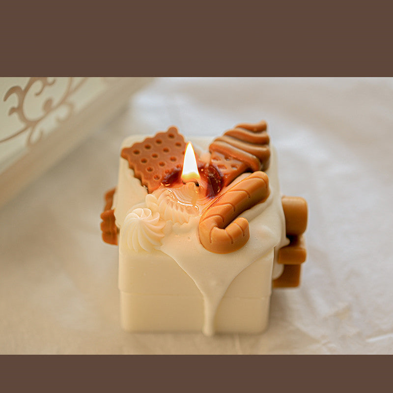 Homemade Gingerbread Man Christmas Candles - Various Scents