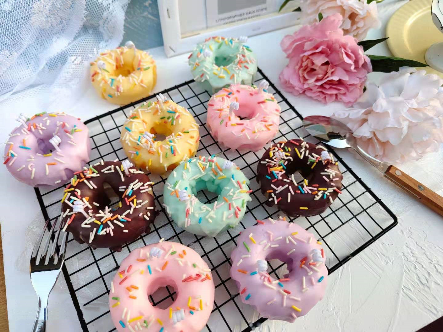 Doughnut Incense Candles - Various Scents
