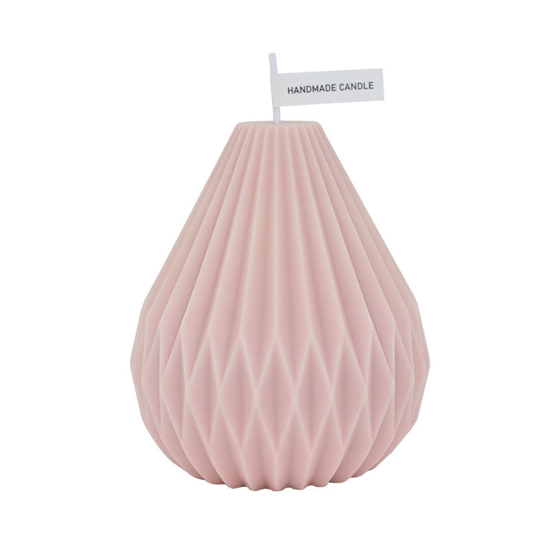 Geometric Lined Pear Shaped Aromatherapy Candles