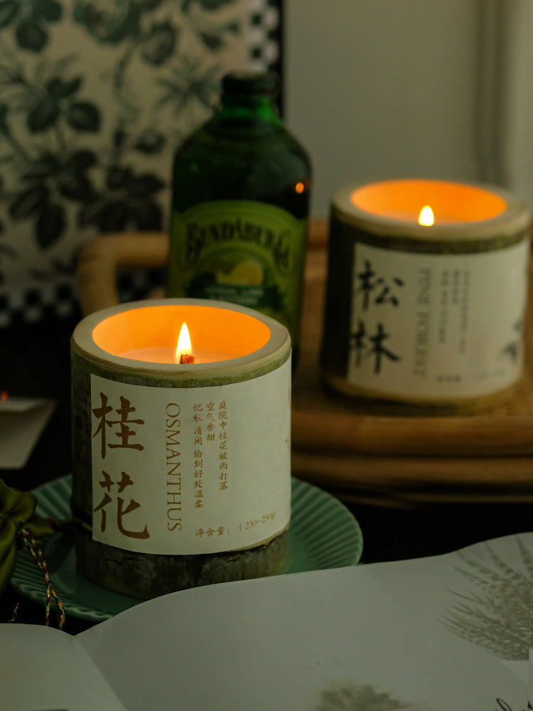 Bamboo Aromatherapy Candle - Various Fragrances