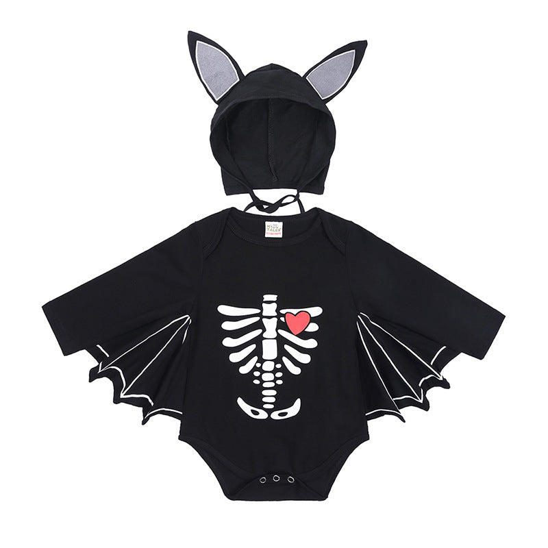 Baby Halloween Long-sleeved Jumpsuit Pumpkin