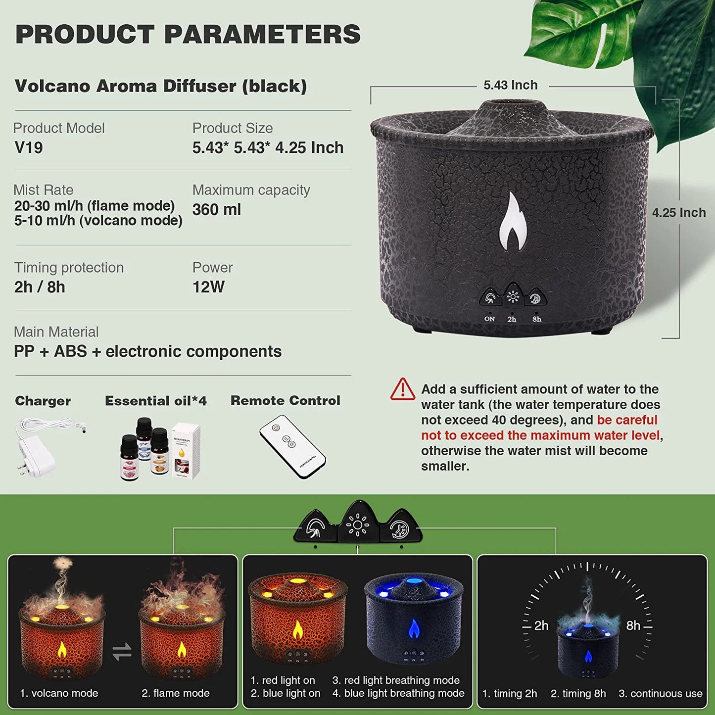 Jellyfish Fire Volcano Diffuser