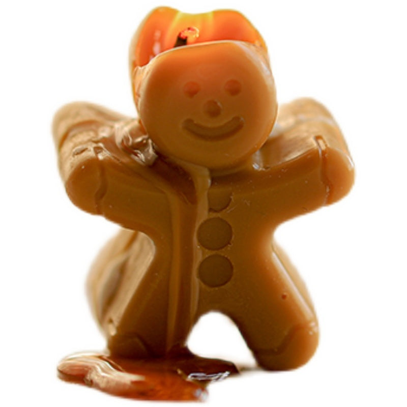 Homemade Gingerbread Man Christmas Candles - Various Scents