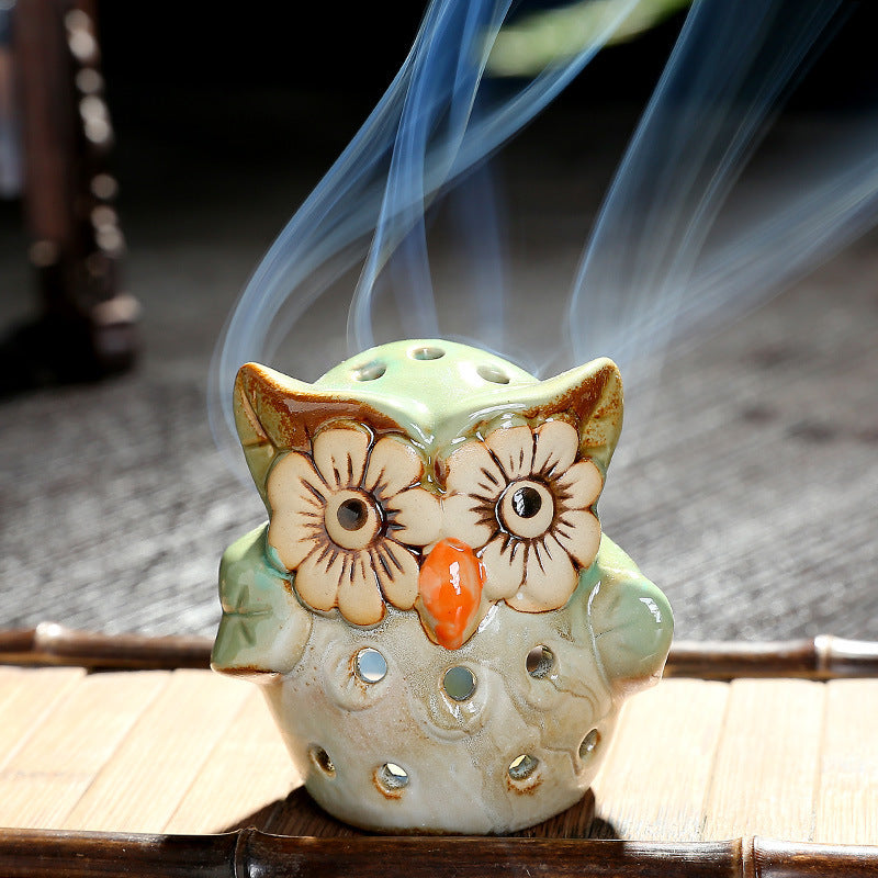Hollowed Out Owl Aromatherapy Candle