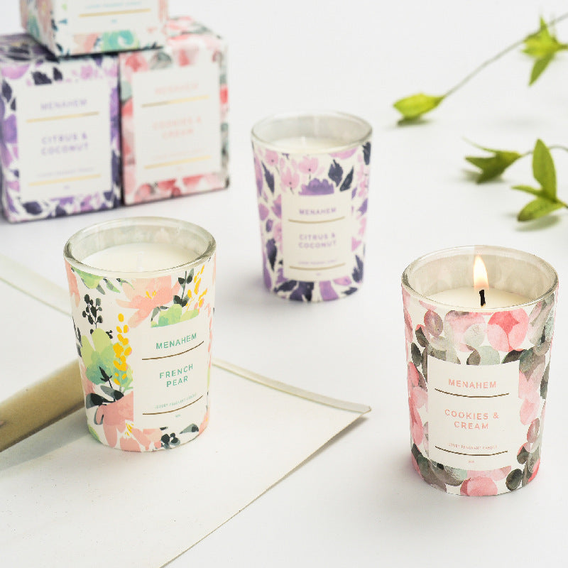 Smoke-free Aromatherapy Flower Candle - Various Scents