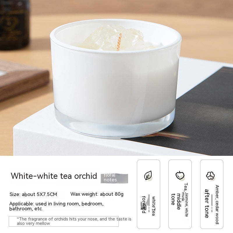 Handmade Crystal Aromatherapy Candle - Various Scents