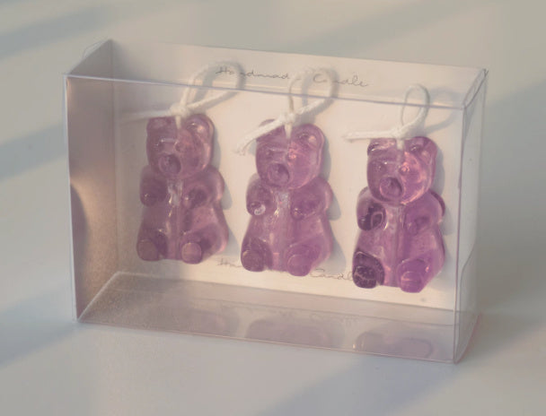 Gummy Bear Shape Handmade Aromatherapy Candle - Juicy Peach Scented
