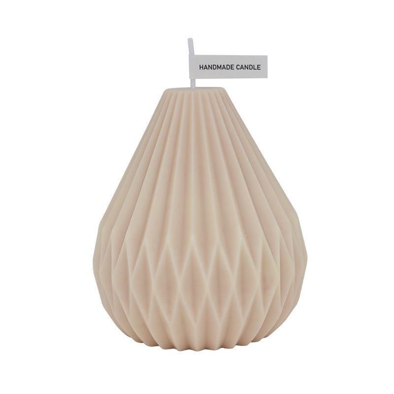 Geometric Lined Pear Shaped Aromatherapy Candles