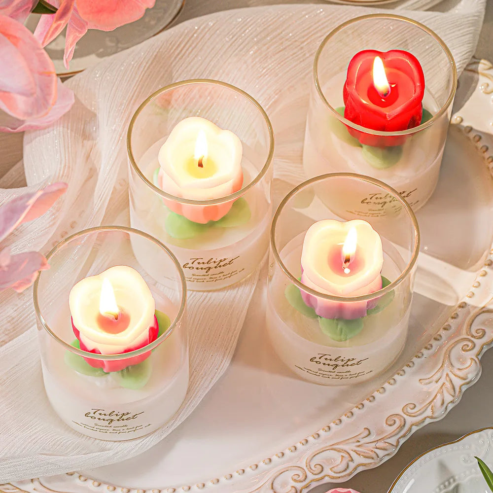 Tulip Flower Scented Candle