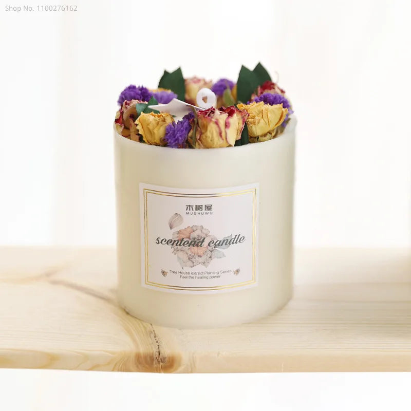 Dried Flowers Scented Candles