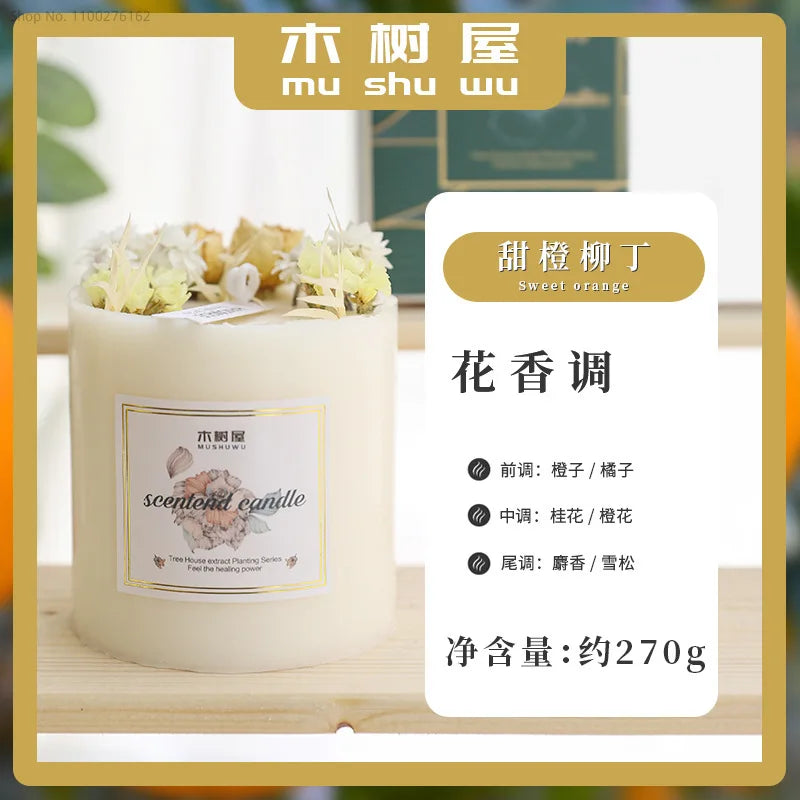 Dried Flowers Scented Candles